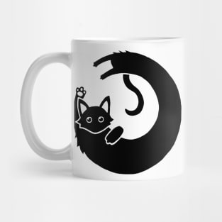 Long Cat Logo - Black Mug